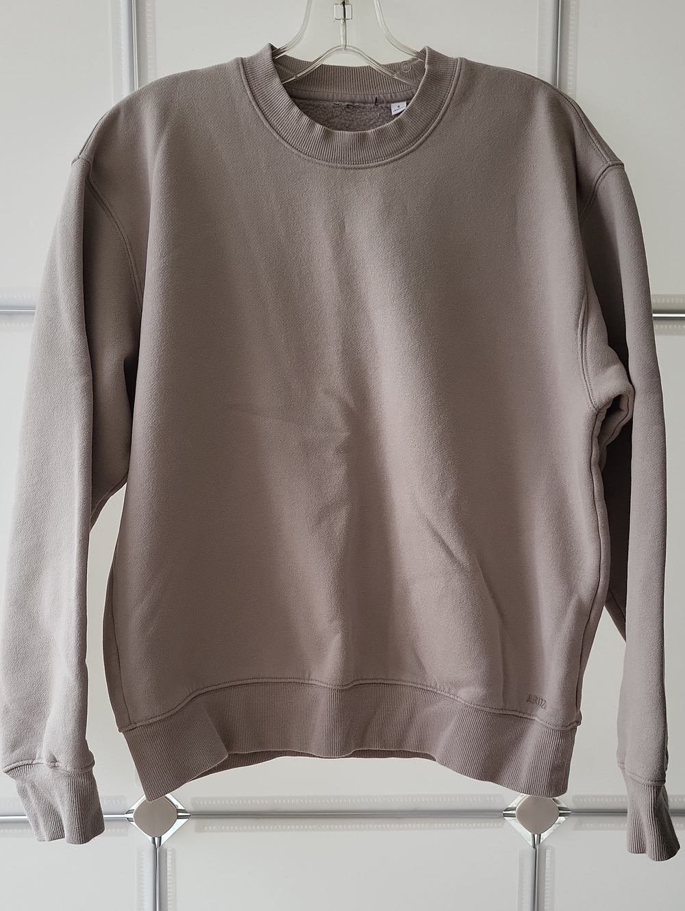 Aritzia Sweatfleece Perfect Crew Sweatshirt Ashen Gray Small
